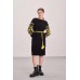 Knitted dress "Flowers" yellow/black